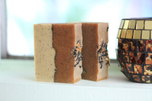 Honey Cedar Vanilla with Black Tea Custom Soap by Old Factory Wholesale Soap